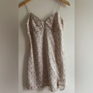 Misty Rose Silk Like Mini Dress